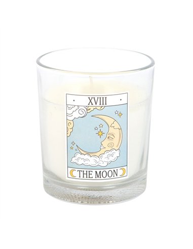 The Moon Vintage Tarot Vanilla Candle VT_06626