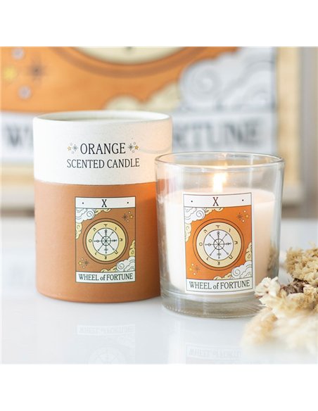 The Wheel of Fortune Vintage Tarot Orange Candle VT_06726 - pic 135897 | FastDaddyshop