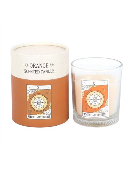 The Wheel of Fortune Vintage Tarot Orange Candle VT_06726 - pic 135898 | FastDaddyshop