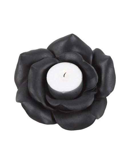 Black Rose Resin Tealight Candle Holder VV_14324 - pic 135915 | FastDaddyshop