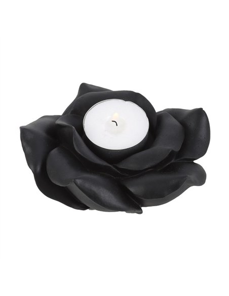 Black Rose Resin Tealight Candle Holder VV_14324 - pic 135916 | FastDaddyshop