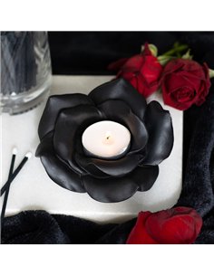 Black Rose Resin Tealight Candle Holder VV_14324 2
