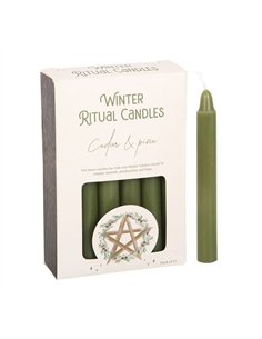 Cedar & Pine Winter Ritual Spell Candles WN_72423