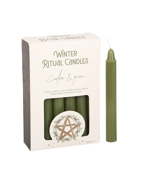 Cedar & Pine Winter Ritual Spell Candles WN_72423 - pic 135957 | FastDaddyshop