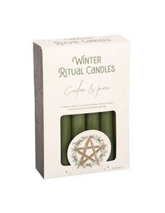 Cedar & Pine Winter Ritual Spell Candles WN_72423 2