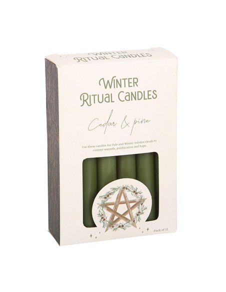 Cedar & Pine Winter Ritual Spell Candles WN_72423 - pic 135958 | FastDaddyshop