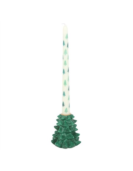 Green Fir Tree Candle Holder with Taper Candle WO_16226 - pic 135968 | FastDaddyshop