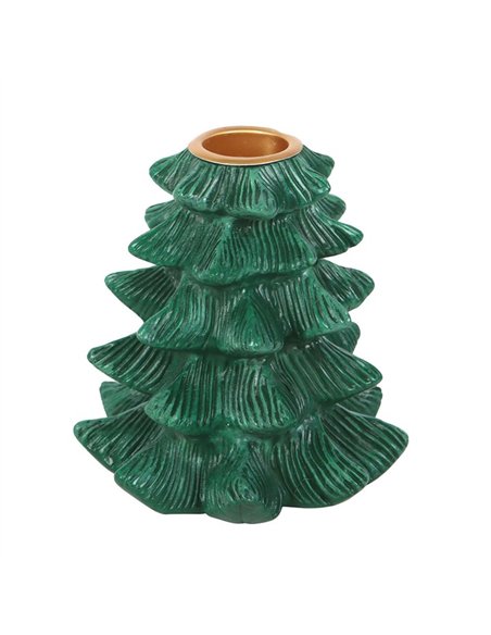 Green Fir Tree Candle Holder with Taper Candle WO_16226 - pic 135969 | FastDaddyshop