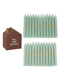 Set of 24 Mini Advent Candles with Holder WO_16526