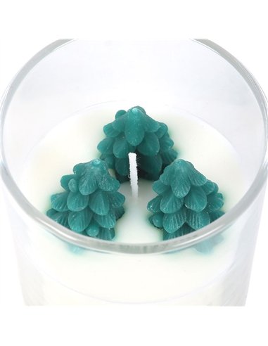 Winter Wonderland Candle with Tree Scene WO_16626