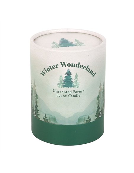 Winter Wonderland Candle with Tree Scene WO_16626 - pic 135986 | FastDaddyshop
