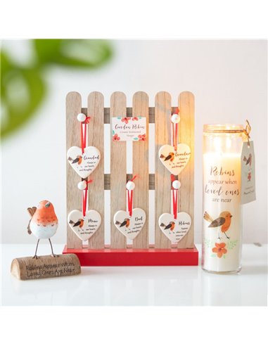 Robins Appear Cranberry Tube Candle WR_06123