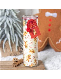 Candy Cane Warm Gingerbread Tube Candle WS_19126 2
