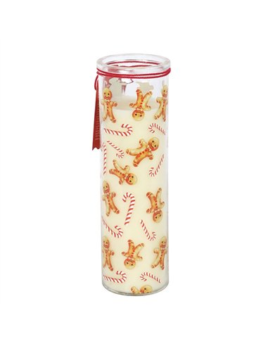 Candy Cane Warm Gingerbread Tube Candle WS_19126