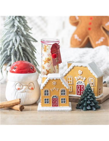 Candy Cane Warm Gingerbread Tube Candle WS_19126