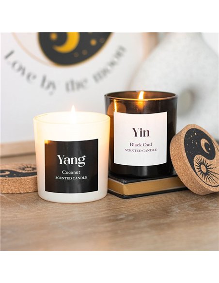 Set of 2 Yin Yang Black Oud and Coconut Candles YY_05025 - pic 136014 | FastDaddyshop