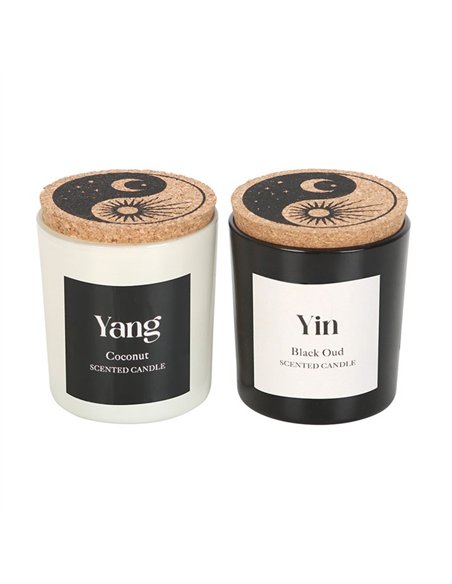 Set of 2 Yin Yang Black Oud and Coconut Candles YY_05025 - pic 136016 | FastDaddyshop