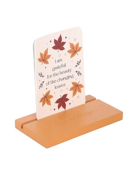Autumn Magic Affirmation Cards with Wooden Stand AT_56925 - pic 136028 | FastDaddyshop