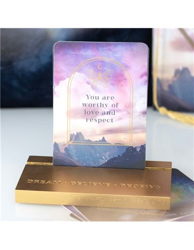 Ethereal Affirmation Cards with Wooden Stand ER_46125