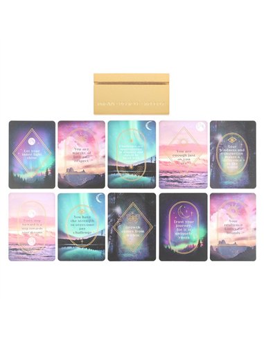 Ethereal Affirmation Cards with Wooden Stand ER_46125
