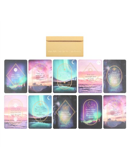 Ethereal Affirmation Cards with Wooden Stand ER_46125 - pic 136041 | FastDaddyshop