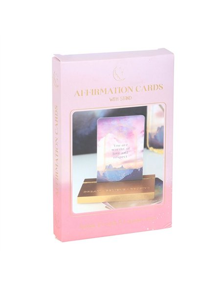 Ethereal Affirmation Cards with Wooden Stand ER_46125 - pic 136042 | FastDaddyshop
