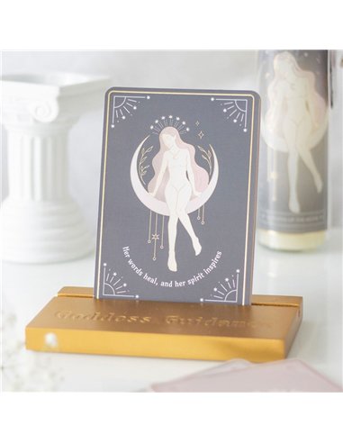 Goddess Energy Affirmation Cards with Wooden Stand GD_68325