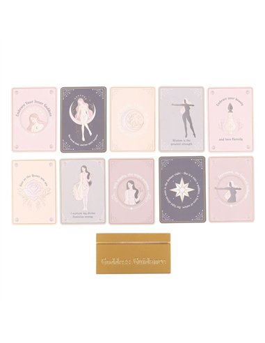 Goddess Energy Affirmation Cards with Wooden Stand GD_68325