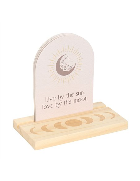 Luna Moth Affirmation Cards with Wooden Stand LL_21725 - pic 136054 | FastDaddyshop