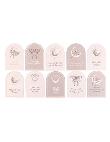 Luna Moth Affirmation Cards with Wooden Stand LL_21725