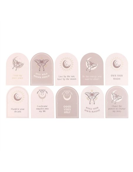 Luna Moth Affirmation Cards with Wooden Stand LL_21725 - pic 136056 | FastDaddyshop