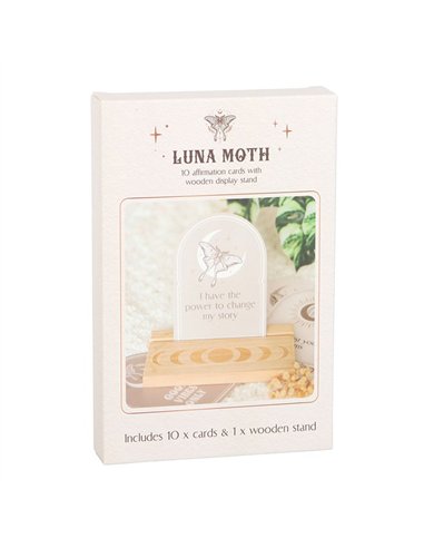Luna Moth Affirmation Cards with Wooden Stand LL_21725