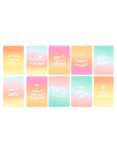 Mindful Moments Affirmation Cards with Wooden Stand MO_17025