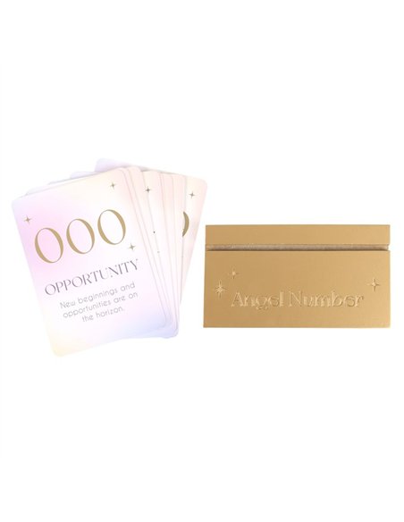 Angel Number Affirmation Cards with Wooden Stand UN_44024 - pic 136320 | FastDaddyshop