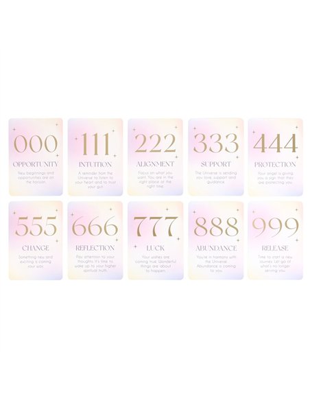 Angel Number Affirmation Cards with Wooden Stand UN_44024 - pic 136321 | FastDaddyshop