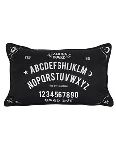 Small Rectangular Black and White Talking Board Cushion FI_32338