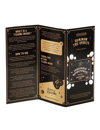 Black Talking Board with Planchette SM_23325