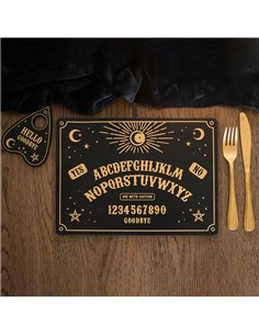 Black Talking Board Placemat and Coaster Set SM_23525 2