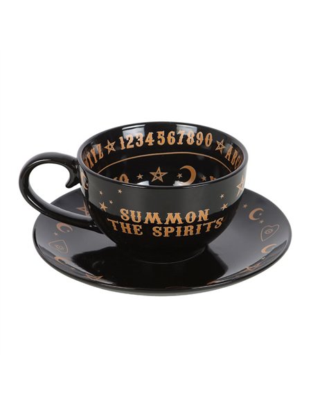Black Talking Board Teacup and Saucer SM_23825 - pic 136381 | FastDaddyshop
