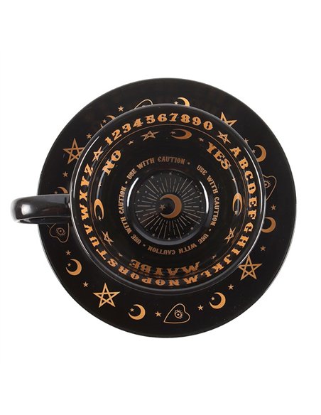 Black Talking Board Teacup and Saucer SM_23825 - pic 136382 | FastDaddyshop