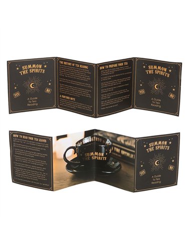 Black Talking Board Teacup and Saucer SM_23825