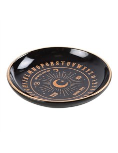 Round Black Talking Board Trinket Dish SM_23925