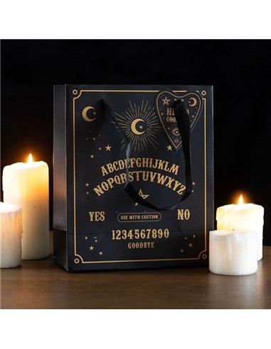 23cm Medium Black Talking Board Gift Bag SM_24225