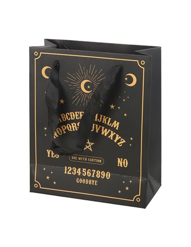 23cm Medium Black Talking Board Gift Bag SM_24225