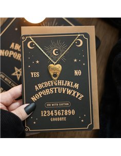 Talking Board Planchette Necklace Greeting Card SM_24425 2