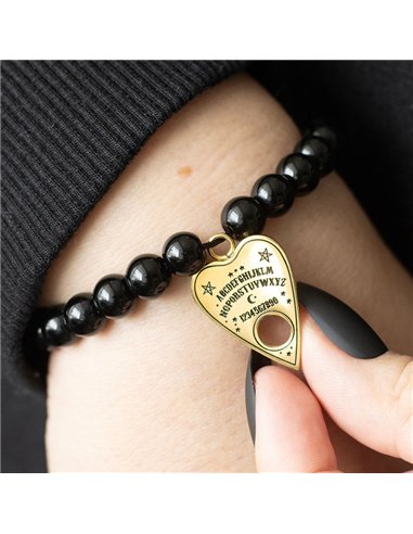 Talking Board Planchette Beaded Charm Bracelet SM_24525