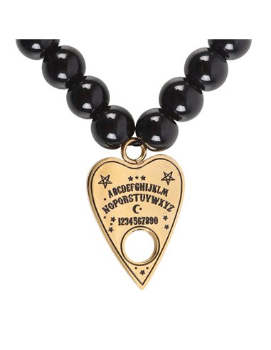 Talking Board Planchette Beaded Charm Bracelet SM_24525