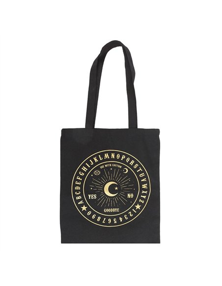 Black and Gold Talking Board Polycotton Tote Bag SM_25125 - pic 136434 | FastDaddyshop