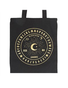 Black and Gold Talking Board Polycotton Tote Bag SM_25125 2