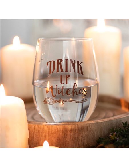 Drink Up Witches Stemless Glass BS_15023 - pic 136454 | FastDaddyshop
